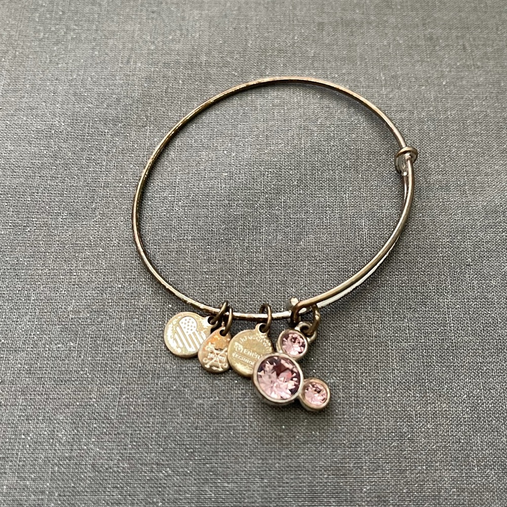 Disney Alex and Ani Birthstone Mickey silver